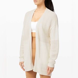 Lululemon Easy Embrace Wrap Sweater - size M/L - 
Antique White